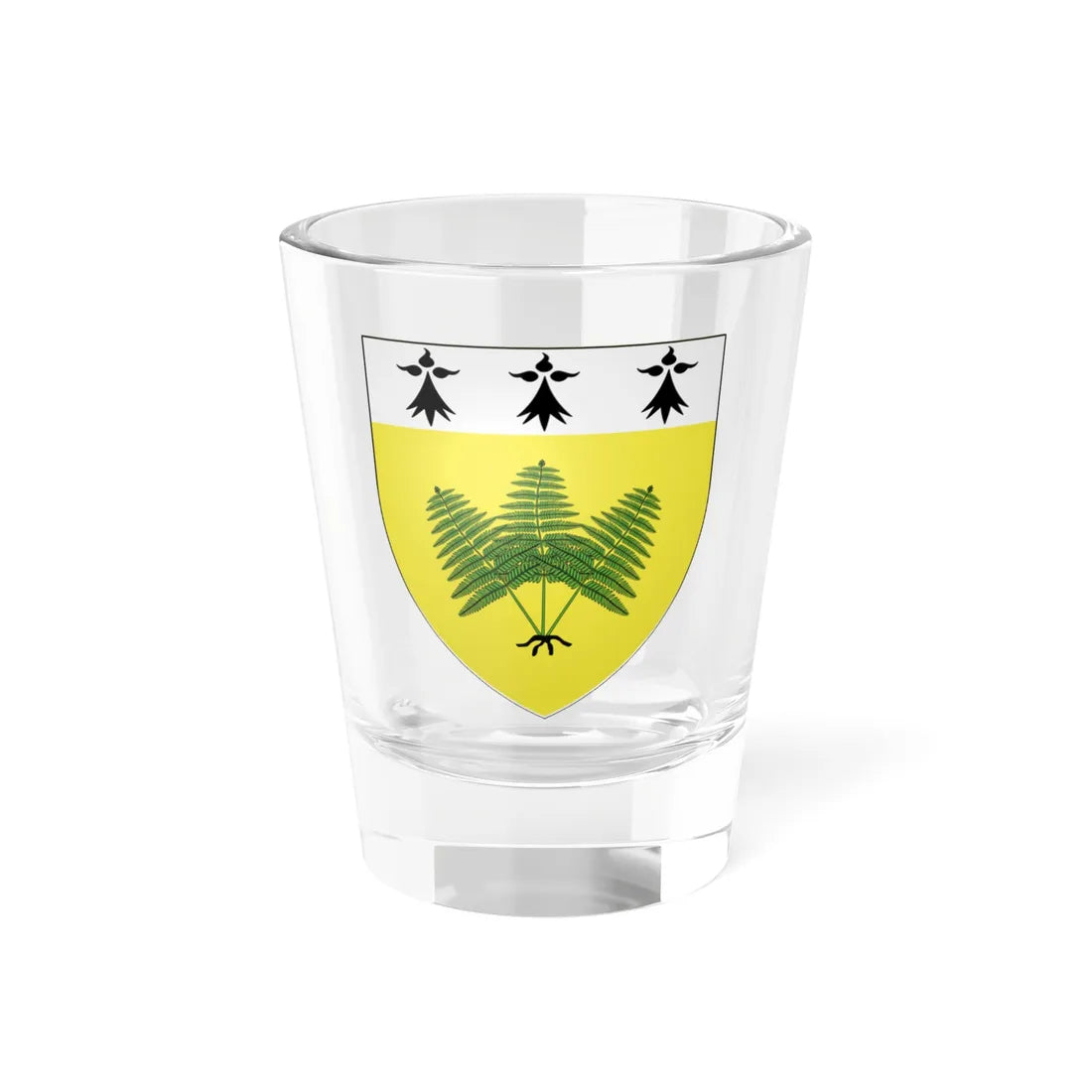 Blason Fougères fr (France) (Coat of Arms) Shot Glass 1.5oz 1.5oz - Go Mug Yourself