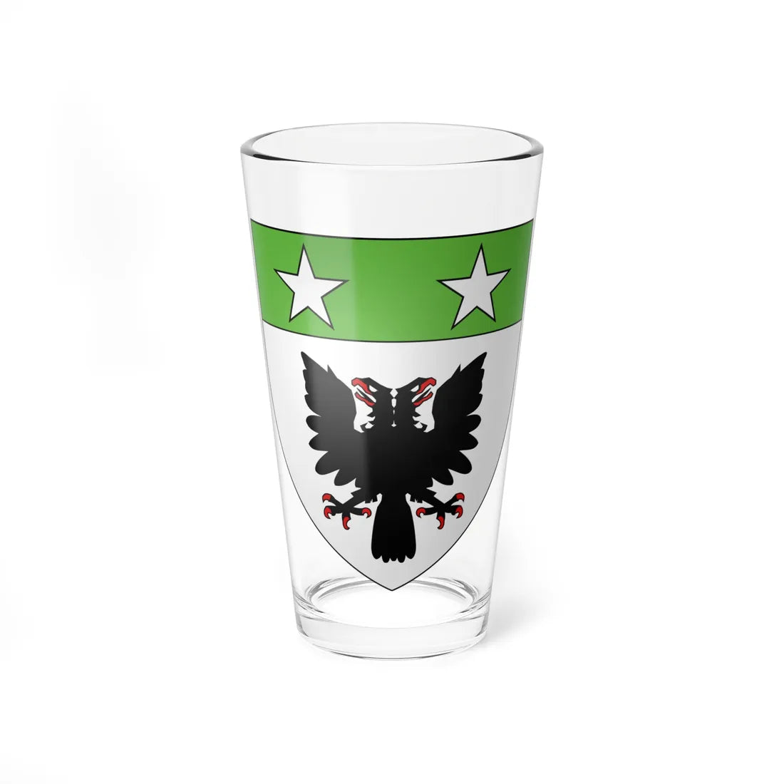 Blason Fr famille Acheson Labourd (England) (Coat of Arms) Pint Glass 16oz 16oz - Go Mug Yourself