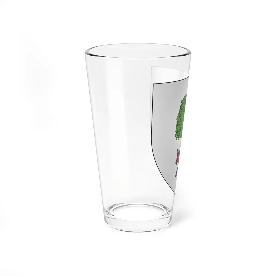 Blason Fr famille Aguerre Basse-Navarre (Spain) (Coat of Arms) Pint Glass 16oz - Go Mug Yourself