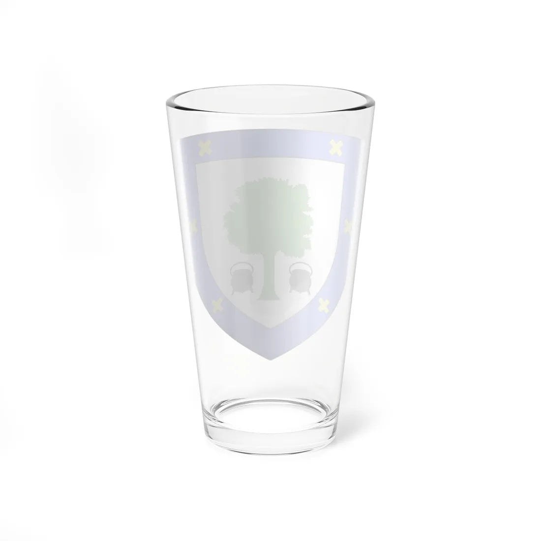 Blason Fr famille Aguerre Cambo-les-Bains (Spain) (Coat of Arms) Pint Glass 16oz - Go Mug Yourself