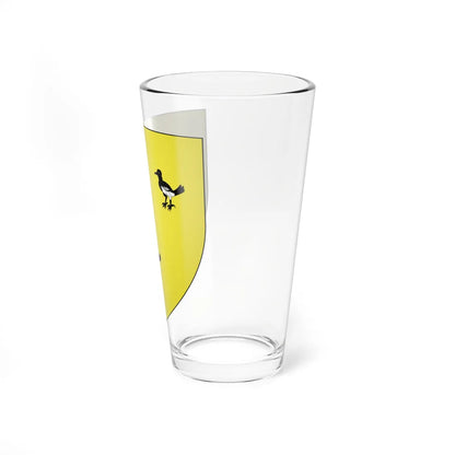 Blason Fr famille Aguerre Mouguerre (Spain) (Coat of Arms) Pint Glass 16oz - Go Mug Yourself