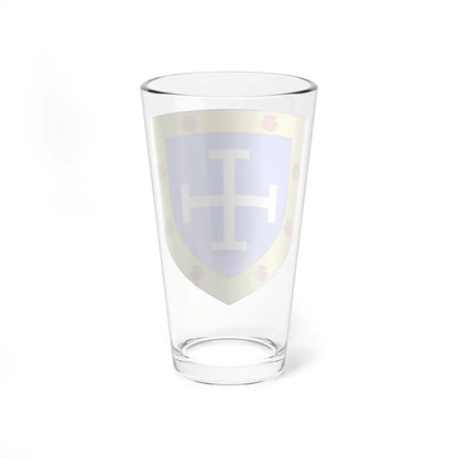 Blason Fr famille Aguerroa Espelette (Spain) (Coat of Arms) Pint Glass 16oz - Go Mug Yourself