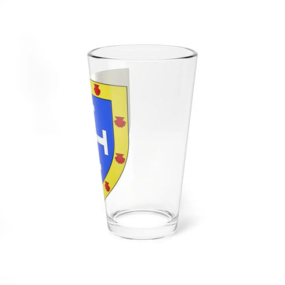Blason Fr famille Aguerroa Espelette (Spain) (Coat of Arms) Pint Glass 16oz - Go Mug Yourself