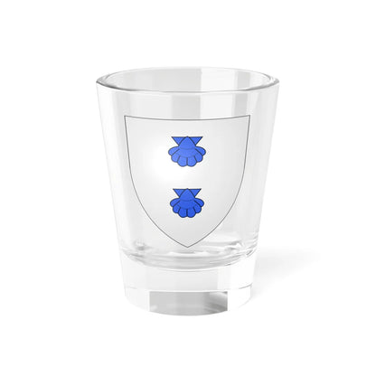 Blason Fr famille Ainciburu Labourd (Spain) (Coat of Arms) Shot Glass 1.5oz 1.5oz - Go Mug Yourself