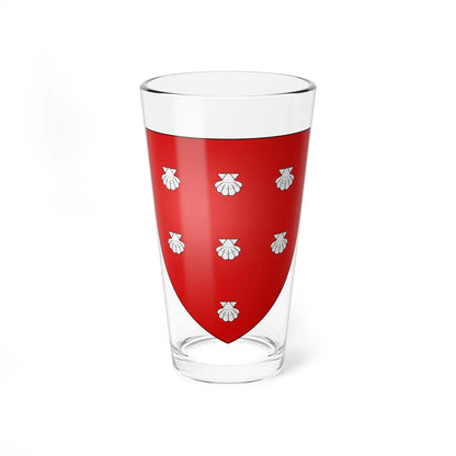 Blason Fr famille Alberas Pays de Mixe (Spain) (Coat of Arms) Pint Glass 16oz 16oz - Go Mug Yourself
