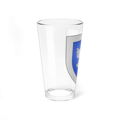 Blason Fr famille Allemand-Lavigerie Bayonne (Spain) (Coat of Arms) Pint Glass 16oz - Go Mug Yourself