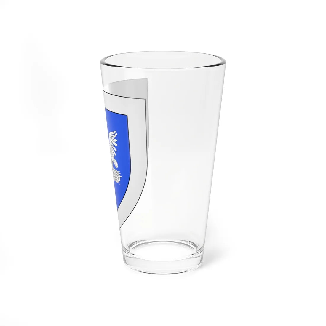 Blason Fr famille Allemand-Lavigerie Bayonne (Spain) (Coat of Arms) Pint Glass 16oz - Go Mug Yourself