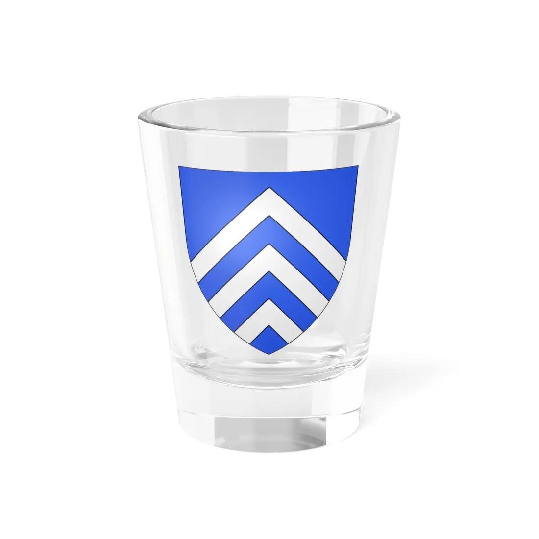 Blason Fr famille Alvaro-Luis Bayonne (Spain) (Coat of Arms) Shot Glass 1.5oz 1.5oz - Go Mug Yourself