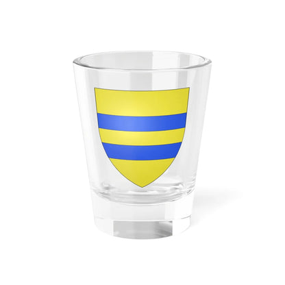 Blason Fr famille Alzu pays de Cize (Spain) (Coat of Arms) Shot Glass 1.5oz 1.5oz - Go Mug Yourself