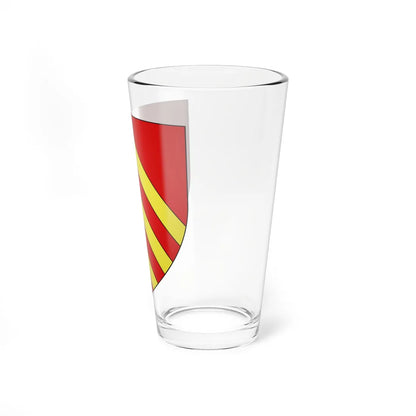 Blason Fr famille Alzu Soule (Spain) (Coat of Arms) Pint Glass 16oz - Go Mug Yourself