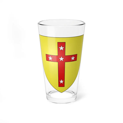 Blason Fr famille Alzurun Saint-Martin-dArberoue (Spain) (Coat of Arms) Pint Glass 16oz - Go Mug Yourself