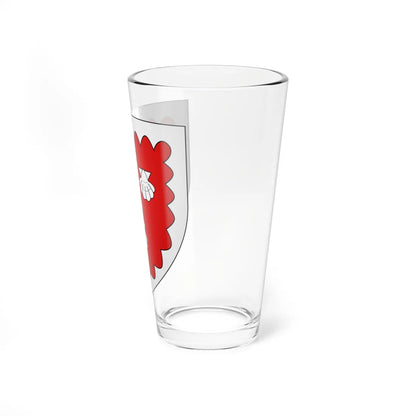 Blason Fr famille Alzuyeta Larressore (Spain) (Coat of Arms) Pint Glass 16oz - Go Mug Yourself