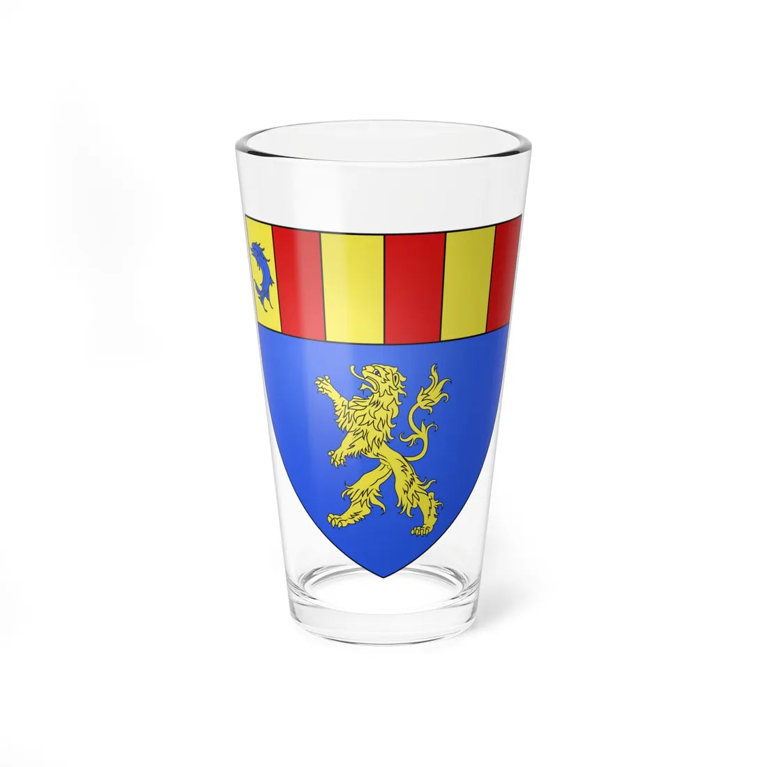 Blason fr famille Amboise (France) (Coat of Arms) Pint Glass 16oz 16oz - Go Mug Yourself
