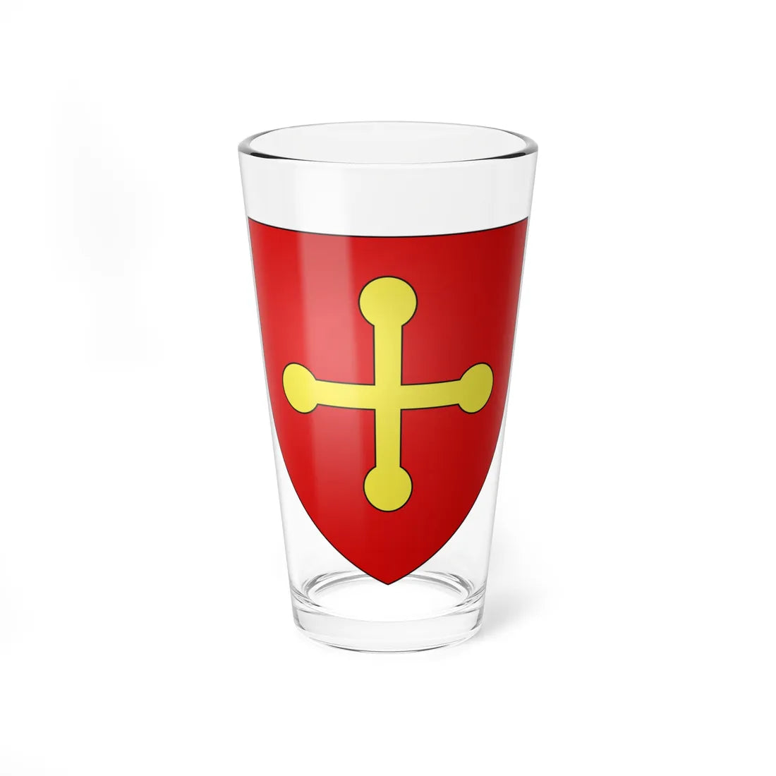 Blason Fr famille Apat Bussunaritz (Spain) (Coat of Arms) Pint Glass 16oz 16oz - Go Mug Yourself