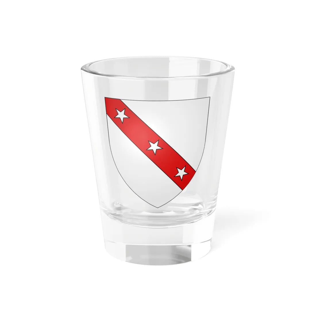 Blason Fr famille Arbouet Mixe (Spain) (Coat of Arms) Shot Glass 1.5oz 1.5oz - Go Mug Yourself