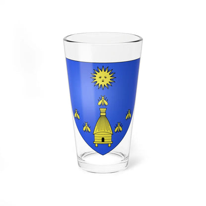 Blason Fr famille Arregui Labourd (Spain) (Coat of Arms) Pint Glass 16oz 16oz - Go Mug Yourself