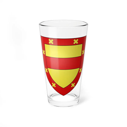 Blason Fr famille Arrieta Basse-Navarre (Spain) (Coat of Arms) Pint Glass 16oz 16oz - Go Mug Yourself