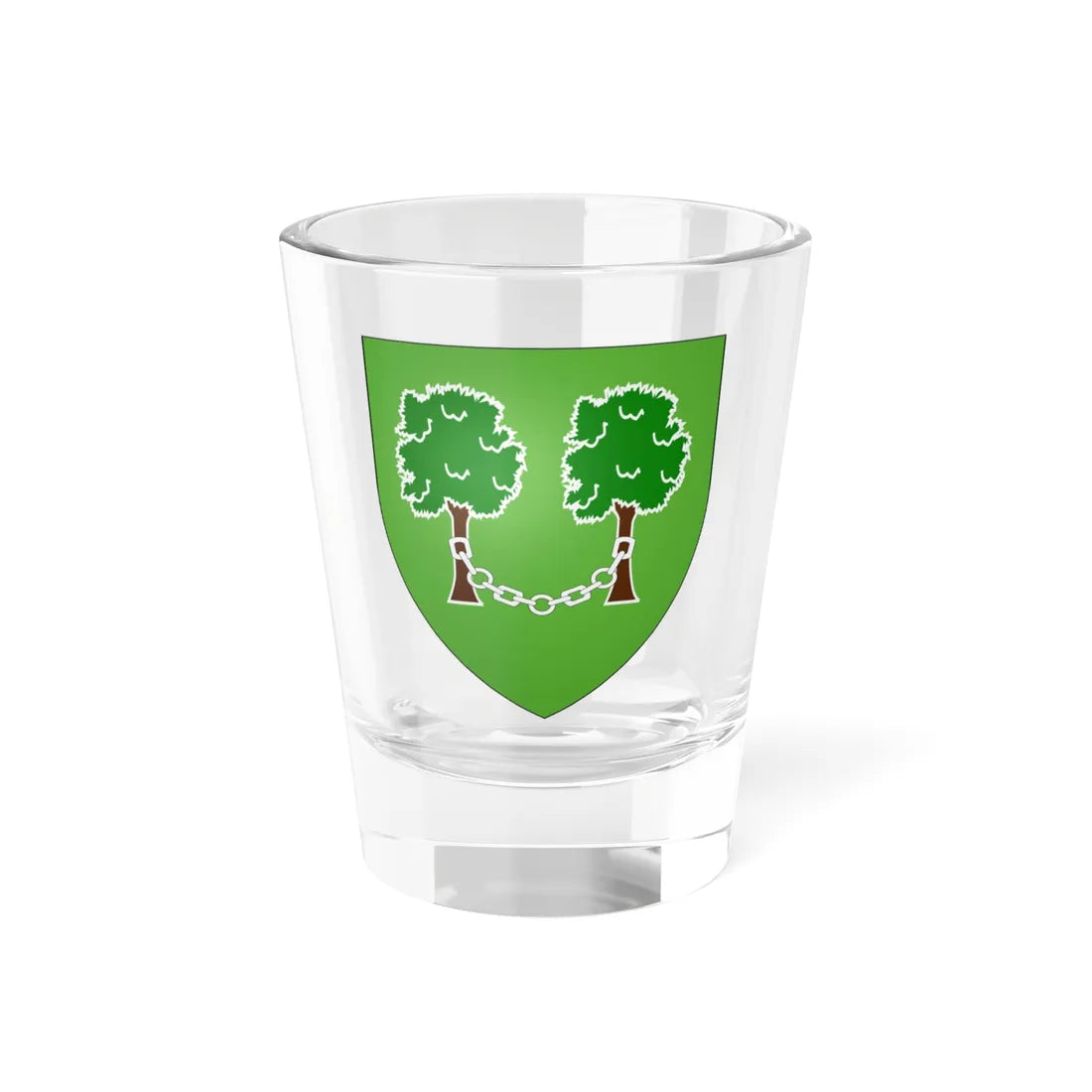 Blason Fr famille Arrondo Labourd (Spain) (Coat of Arms) Shot Glass 1.5oz 1.5oz - Go Mug Yourself