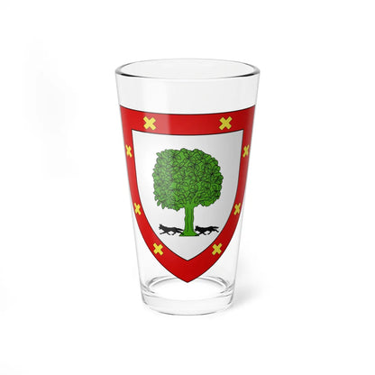 Blason Fr famille Arrospide Basse-Navarre (Spain) (Coat of Arms) Pint Glass 16oz 16oz - Go Mug Yourself