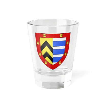 Blason Fr famille Arrumiaga Labourd (Spain) (Coat of Arms) Shot Glass 1.5oz 1.5oz - Go Mug Yourself