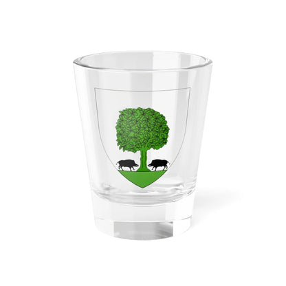 Blason Fr famille Artola Saint-Jean (Spain) (Coat of Arms) Shot Glass 1.5oz 1.5oz - Go Mug Yourself