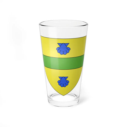Blason Fr famille Assoritz Saint-Jean-Vieux (Spain) (Coat of Arms) Pint Glass 16oz 16oz - Go Mug Yourself