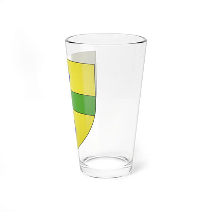 Blason Fr famille Assoritz Saint-Jean-Vieux (Spain) (Coat of Arms) Pint Glass 16oz - Go Mug Yourself
