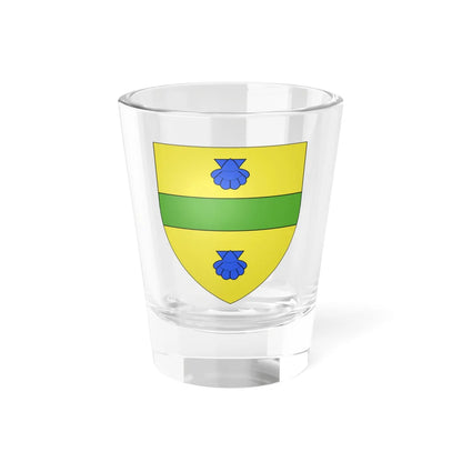 Blason Fr famille Assoritz Saint-Jean-Vieux (Spain) (Coat of Arms) Shot Glass 1.5oz 1.5oz - Go Mug Yourself