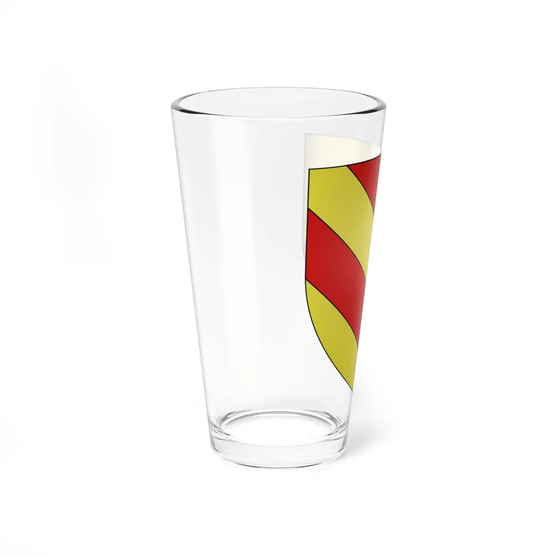 Blason Fr famille Azme Basse-Navarre (Spain) (Coat of Arms) Pint Glass 16oz - Go Mug Yourself