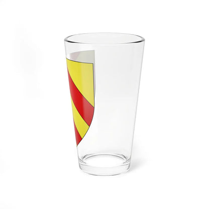 Blason Fr famille Azme Basse-Navarre (Spain) (Coat of Arms) Pint Glass 16oz - Go Mug Yourself
