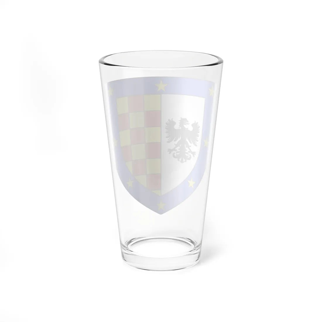 Blason Fr famille Azorero Basse-Navarre (Spain) (Coat of Arms) Pint Glass 16oz - Go Mug Yourself