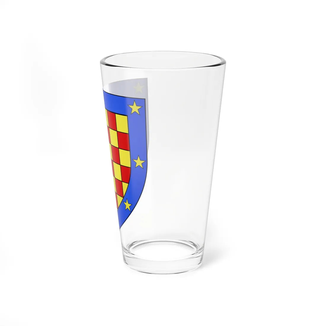 Blason Fr famille Azorero Basse-Navarre (Spain) (Coat of Arms) Pint Glass 16oz - Go Mug Yourself