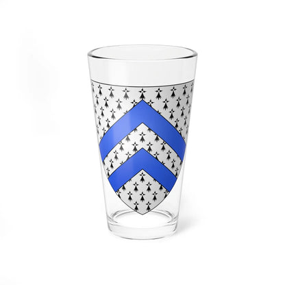 Blason Fr famille Bagot Labourd (Spain) (Coat of Arms) Pint Glass 16oz 16oz - Go Mug Yourself