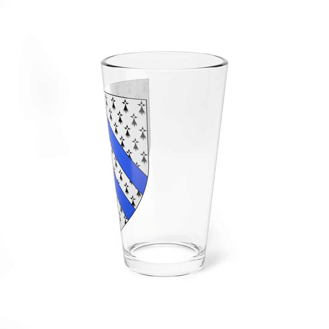 Blason Fr famille Bagot Labourd (Spain) (Coat of Arms) Pint Glass 16oz - Go Mug Yourself