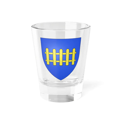 Blason Fr famille Barriere Bayonne (Spain) (Coat of Arms) Shot Glass 1.5oz 1.5oz - Go Mug Yourself