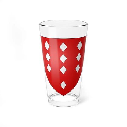 Blason Fr famille Bastarreche Labourd (Spain) (Coat of Arms) Pint Glass 16oz 16oz - Go Mug Yourself