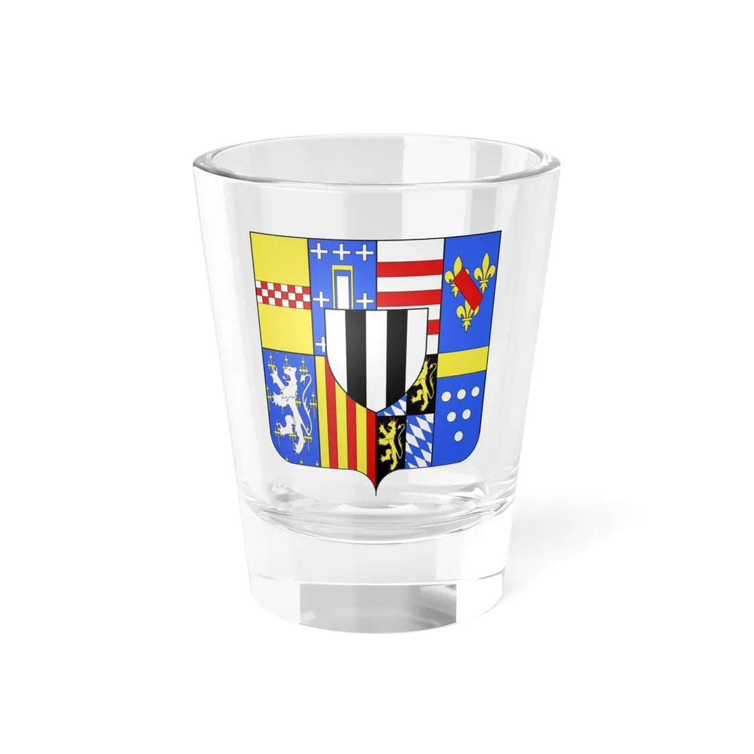 Blason François III de Harlay de Champvalon 1625-1695 (Germany) (Coat of Arms) Shot Glass 1.5oz 1.5oz - Go Mug Yourself