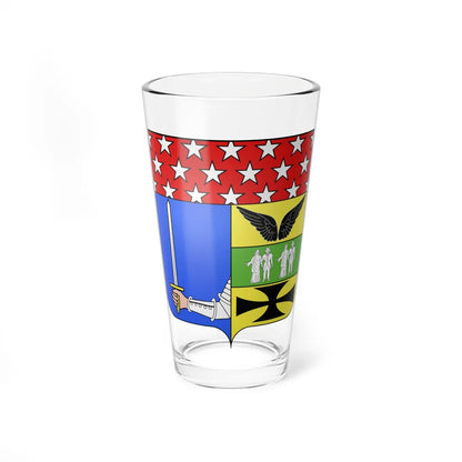 Blason François Joseph Lefebvre 1755-1820 duc de Dantzig (France) (Coat of Arms) Pint Glass 16oz - Go Mug Yourself