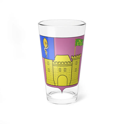 Blason François Marie dAboville 1730-1817 (France) (Coat of Arms) Pint Glass 16oz 16oz - Go Mug Yourself