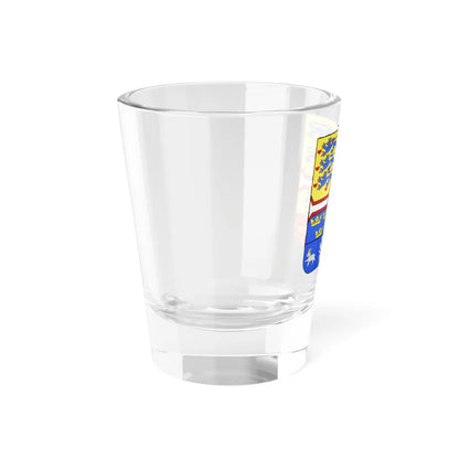 Blason Frédéric IX de Danemark (Denmark) (Coat of Arms) Shot Glass 1.5oz - Go Mug Yourself