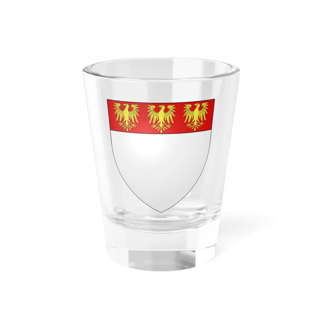 Blason Gilles dArnemuiden selon Gelre (Netherlands) (Coat of Arms) Shot Glass 1.5oz 1.5oz - Go Mug Yourself