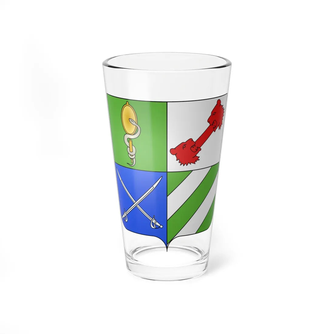 Blason Giovanni Estore Martinengo-Colleoni 1763-1832 (Italy) (Coat of Arms) Pint Glass 16oz - Go Mug Yourself