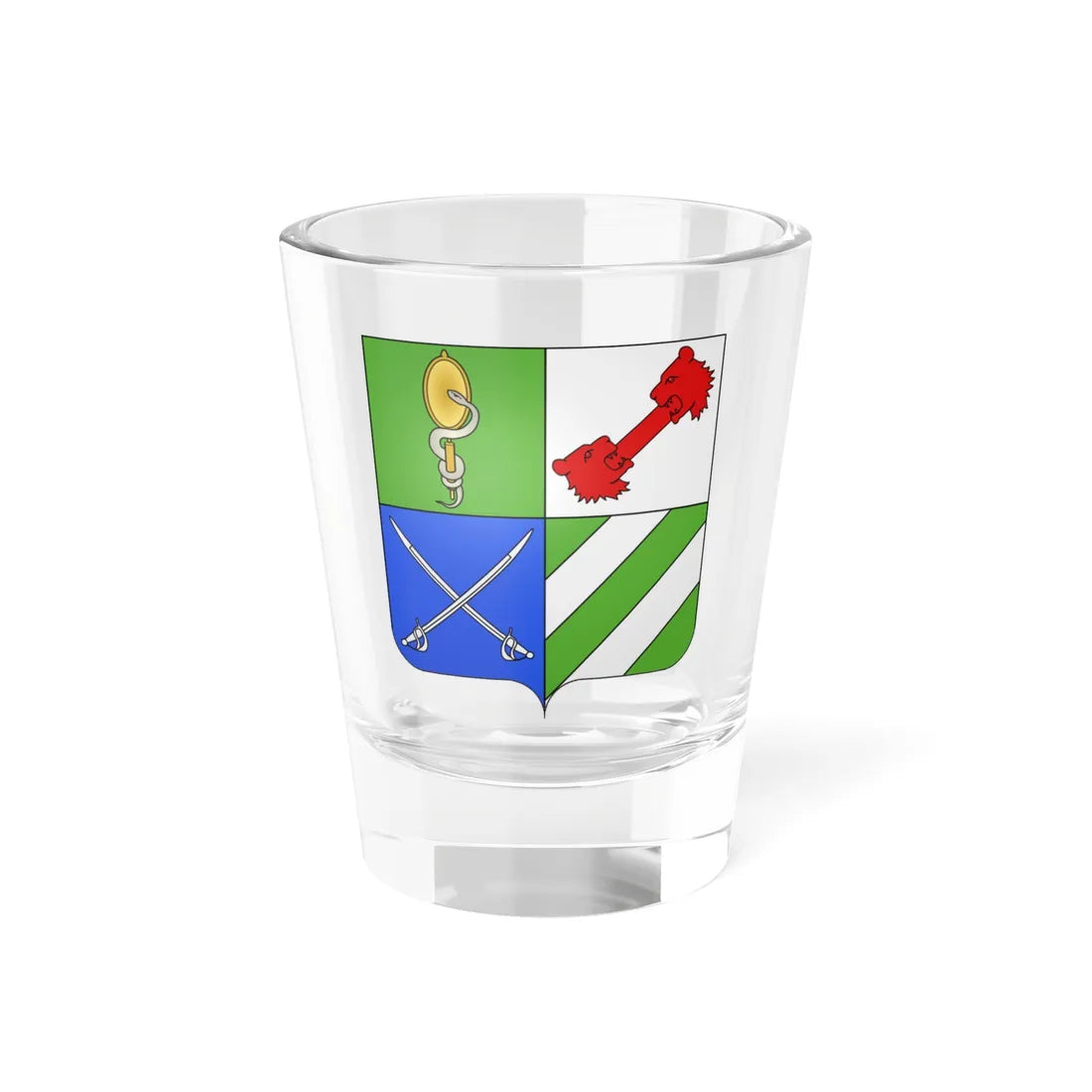 Blason Giovanni Estore Martinengo-Colleoni 1763-1832 (Italy) (Coat of Arms) Shot Glass 1.5oz 1.5oz - Go Mug Yourself