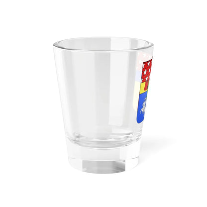 Blason Gérard Christophe Michel du Roc 1772-1813 duc de Frioul (France) (Coat of Arms) Shot Glass 1.5oz - Go Mug Yourself