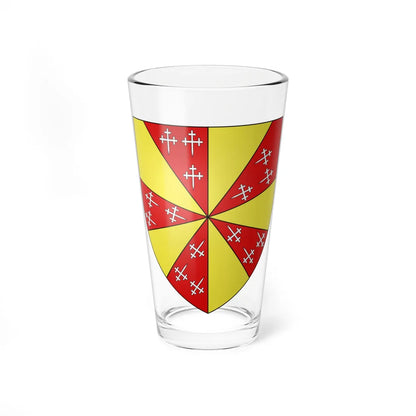 Blason Gérard dEnghien Seigneur dHavré selon Gelre (Belgium) (Coat of Arms) Pint Glass 16oz 16oz - Go Mug Yourself