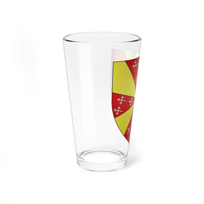Blason Gérard dEnghien Seigneur dHavré selon Gelre (Belgium) (Coat of Arms) Pint Glass 16oz - Go Mug Yourself