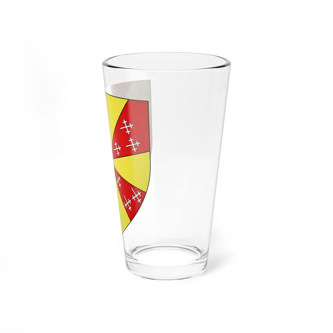 Blason Gérard dEnghien Seigneur dHavré selon Gelre (Belgium) (Coat of Arms) Pint Glass 16oz - Go Mug Yourself