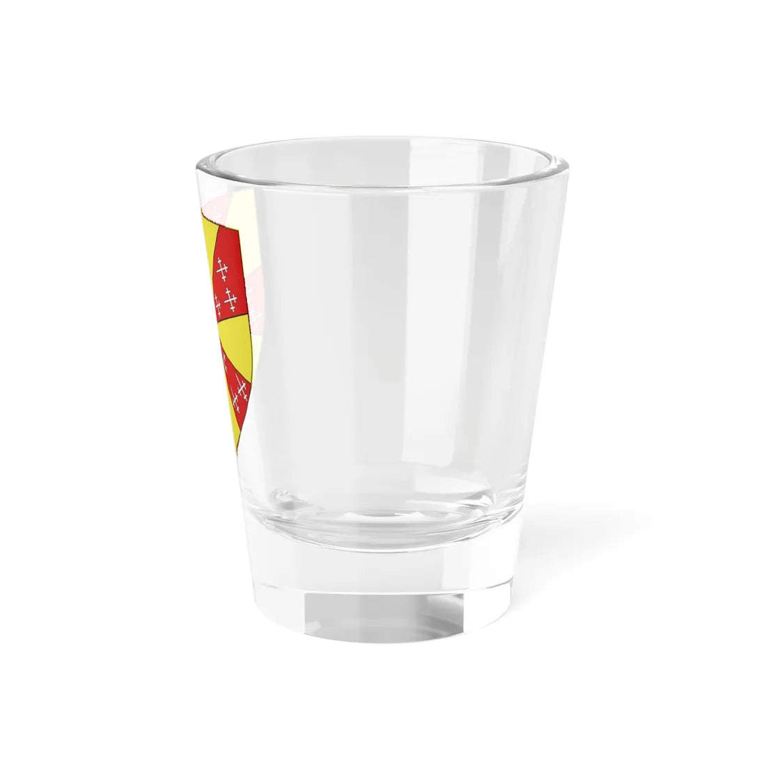 Blason Gérard dEnghien Seigneur dHavré selon Gelre (Belgium) (Coat of Arms) Shot Glass 1.5oz - Go Mug Yourself
