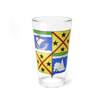 Blason Guipry (France) (Coat of Arms) Pint Glass 16oz - Go Mug Yourself
