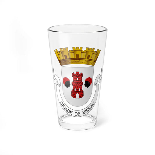 Blason gw Bissau (Guinea) (Coat of Arms) Pint Glass 16oz 16oz - Go Mug Yourself